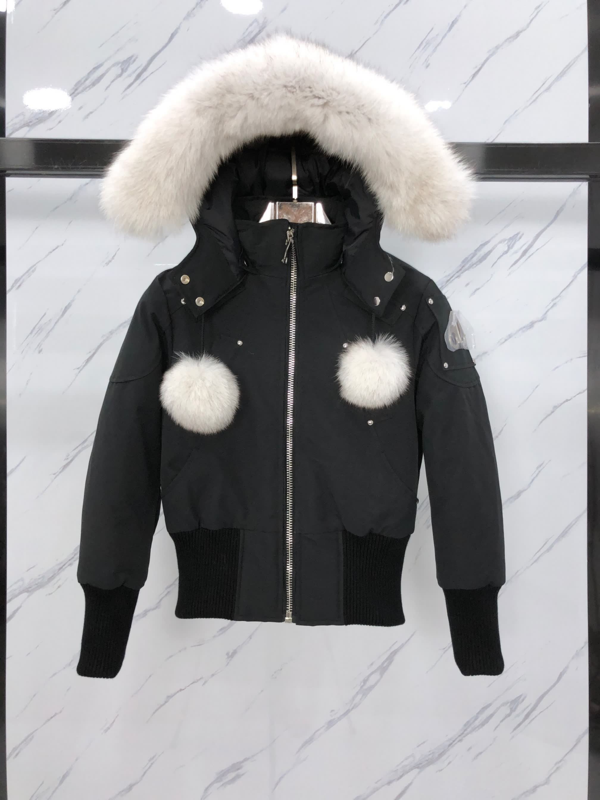 Moose Knuckles Fur-Trim Hooded Bomber Jacket Moose Knuckles Fur-Trim Hooded Bomber Jacket